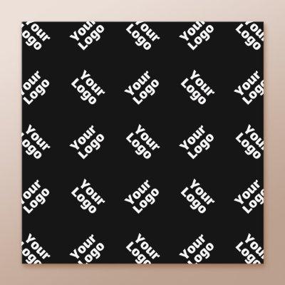 Any Logo or Uploaded Image | Scattered Pattern  Enclosure Card