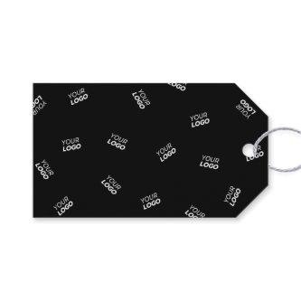 Any Logo or Uploaded Image | Scattered Pattern  Gift Tags