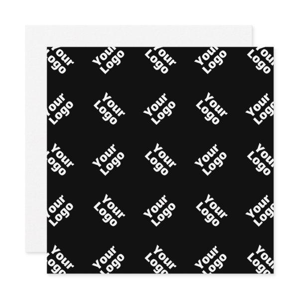 Any Logo or Uploaded Image | Scattered Pattern  Note Card