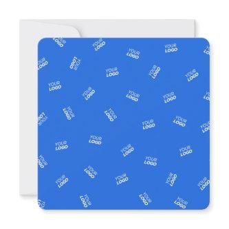 Any Logo or Uploaded Image | Scattered Pattern  Note Card