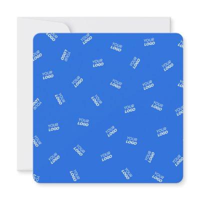 Any Logo or Uploaded Image | Scattered Pattern  Note Card