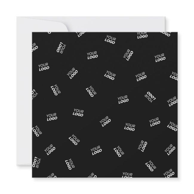 Any Logo or Uploaded Image | Scattered Pattern Note Card