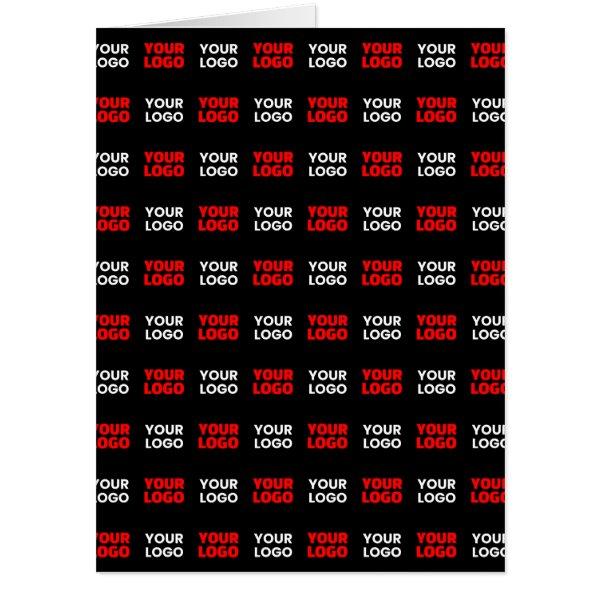 Any Two Logos or Images Repeating Pattern Card