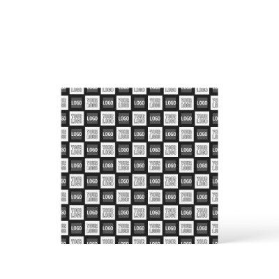 Any Two Logos or Images Repeating Pattern Holiday Card