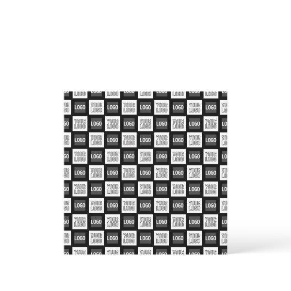 Any Two Logos or Images Repeating Pattern Holiday Card