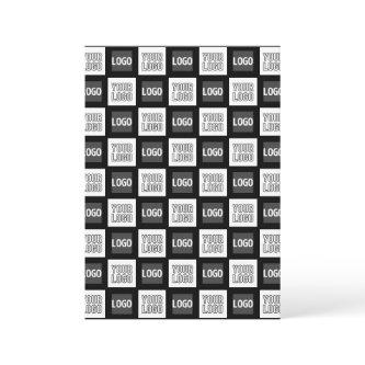 Any Two Logos or Images Repeating Pattern Thank You Card