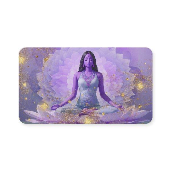 *~* AP32  Cosmic Lavender Lotus  Woman QR Mandala