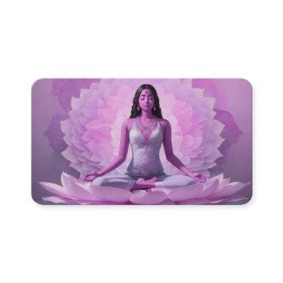 *~* AP32  Lavender Pink Lotus Woman QR Mandala