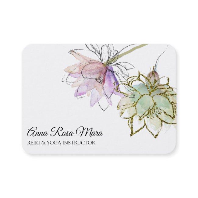 *~* AP32 Pink Lotus LOGO Flower Zen QR Yoga