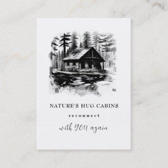 *~* AP49  Rustic Cabin Cottage Lodge QR