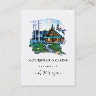 *~* AP49  Rustic Cabin Cottage QR Spring Birches