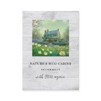 *~* AP49  Rustic Cabin Cottage Spring Flowers QR