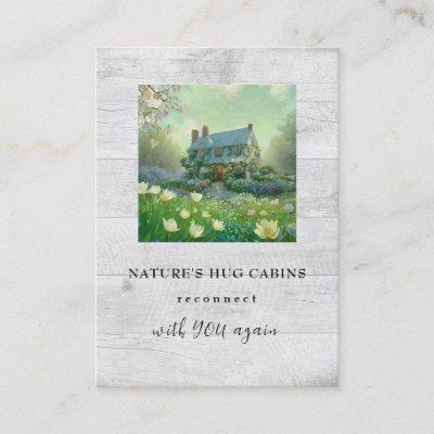 *~* AP49  Rustic Cabin Cottage Spring Flowers QR