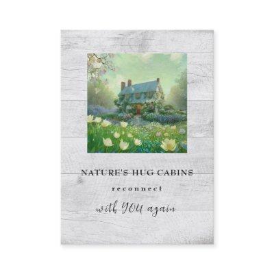 *~* AP49  Rustic Cabin Cottage Spring Flowers QR