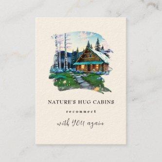 *~* AP49  Rustic Cabin QR  Cottage Spring Birches