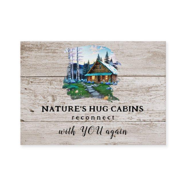 *~* AP49 Rustic Cabin QR Wood Planks