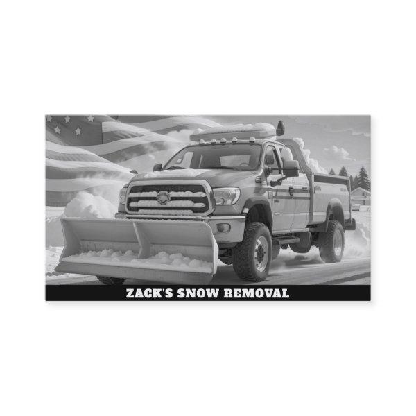 *~* AP74 Snow Removal  Plow Truck Patriotic