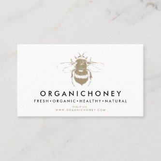 Apiarist Honey Gold Bumble Bee Logo