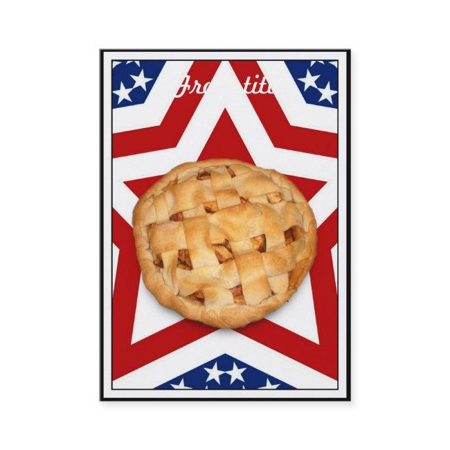 Apple Pie on Stars & Stripes Design