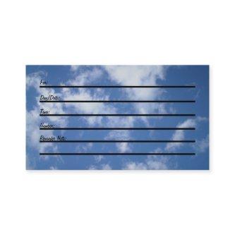 Appointment Card (sky)