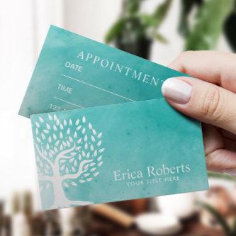 Appointment Card | Vintage Tree Elegant Watercolor