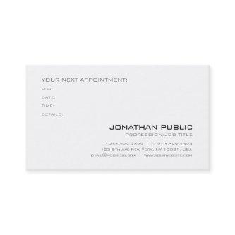 Appointment Reminder Clean Sophisticated Plain