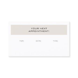 Appointment Reminder Creative Trendy Modern Plain