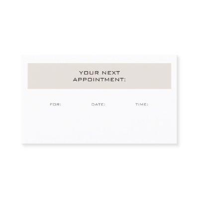 Appointment Reminder Creative Trendy Modern Plain
