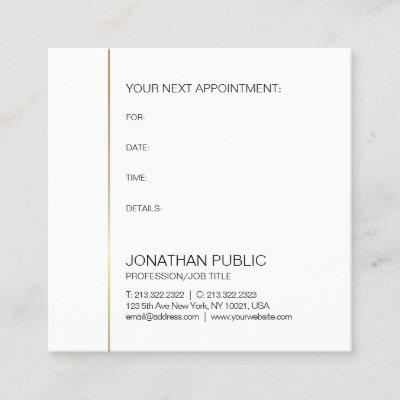 Appointment Reminder Doctor Dentist Gold Elegant