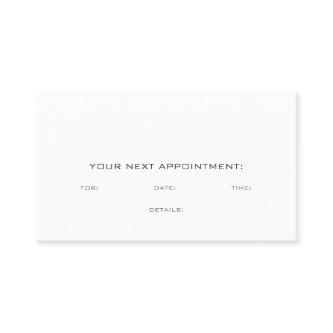Appointment Reminder Elegant Modern Sleek Plain