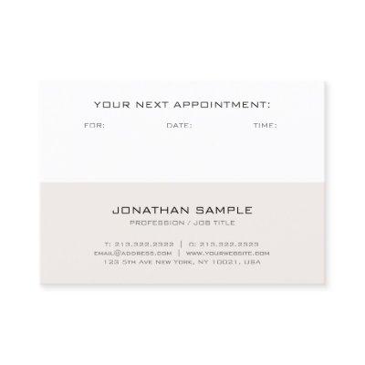 Appointment Reminder Elegant Template Modern