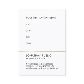 Appointment Reminder Gold Elegant Plain Trendy