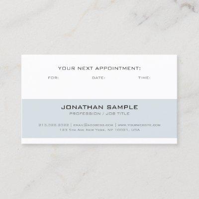Appointment Reminder Modern Stylish Simple Plain