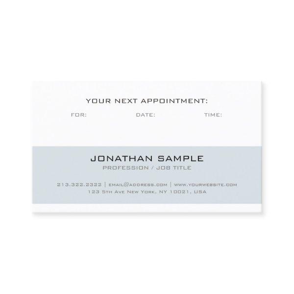 Appointment Reminder Modern Stylish Simple Plain