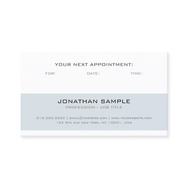 Appointment Reminder Modern Stylish Simple Plain