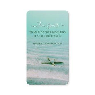Aqua Beach Travel Blog Starfish Coastal Template