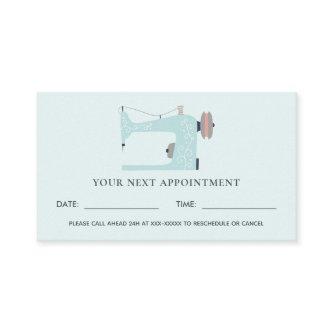 AQUA BLUE PINK SEWING MACHINE TAILOR APPOINTMENT