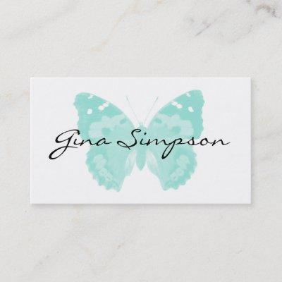Aqua Butterfly Personalized