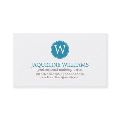 Aqua Greek Key Pattern Monogram