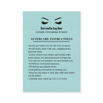 AQUA Suede Eyelash Browbar Aftercare Instructions