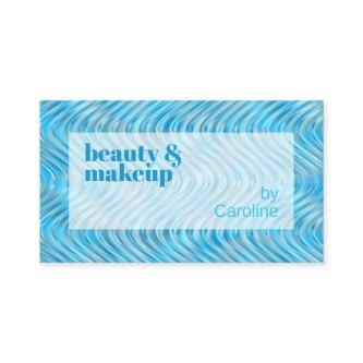 Aqua Turquoise Blue Marble Waves Art Pattern