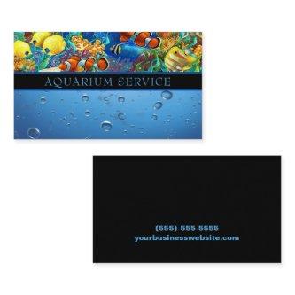 Aquarium Cleaning Maintenance Service Business Car