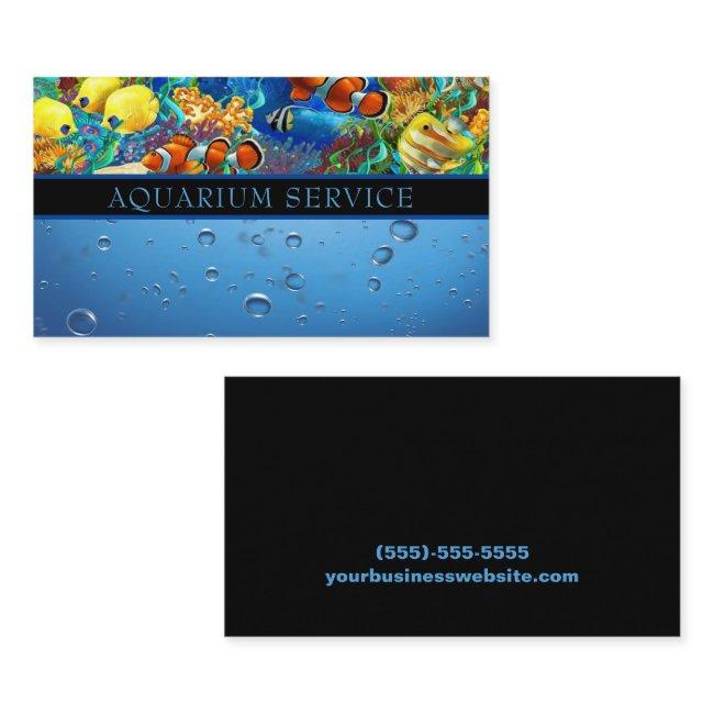 Aquarium Cleaning Maintenance Service Business Car