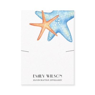 AQUATIC STAR FISH NECKLACE BRACELET DISPLAY CARD