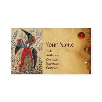 ARCHANGEL RAPHAEL AND FISH PARCHMENT MONOGRAM
