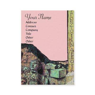 ARCHEO /Antiquary,Archeology Monogram,Pink Green