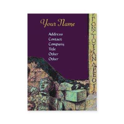 ARCHEO /Antiquary,Archeology Monogram,Purple Green