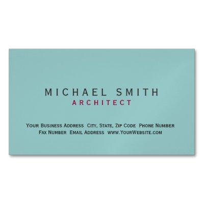 Architect Blue Modern Simple Minimal