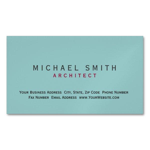 Architect Blue Modern Simple Minimal