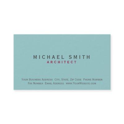 Architect Blue Modern Simple Minimal